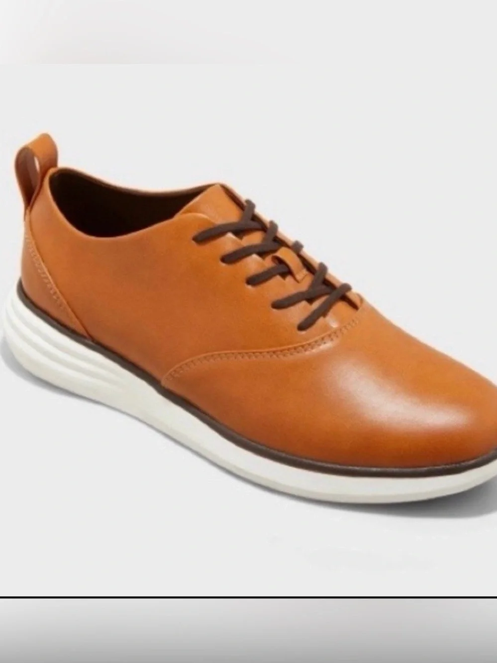 Men's Luis Hybrid Oxford Sneakers - Goodfellow & Co™ Cognac Lace up Size 7